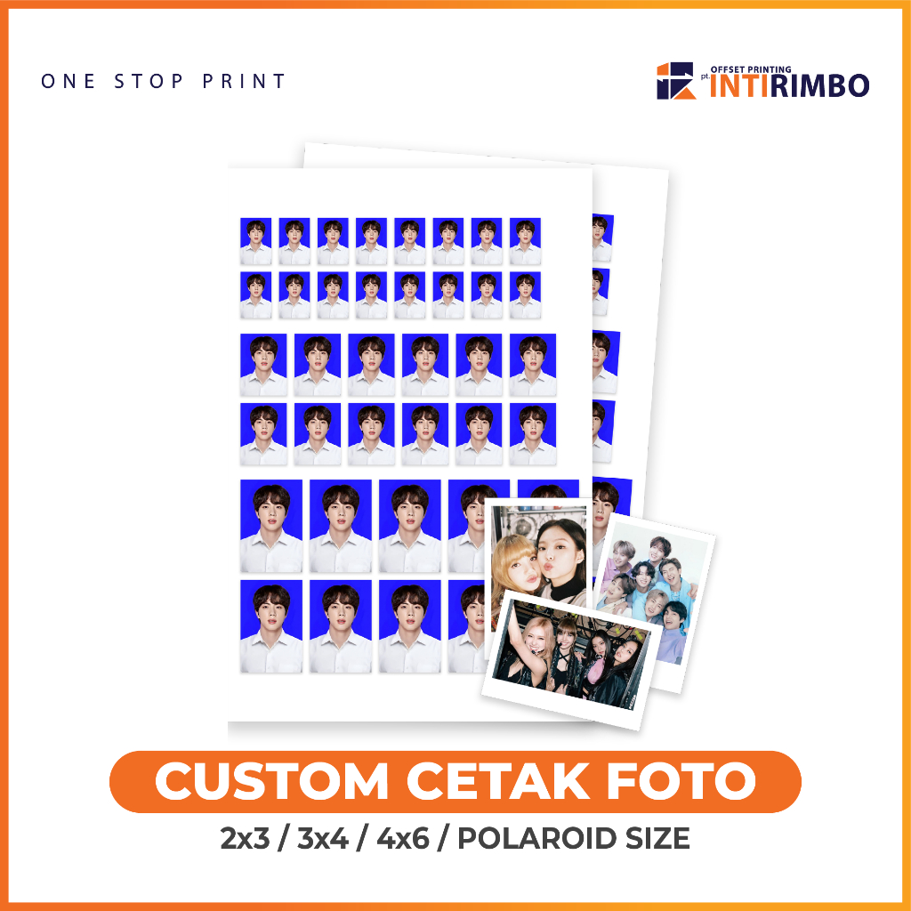 CETAK FOTO / POLAROID / LAMAR KERJA 2X3 / PAS FOTO 3X4 / 4X6 CUSTOM PHOTO