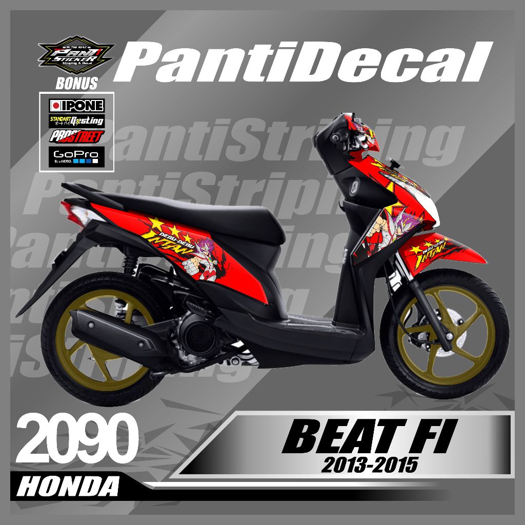 sticker motor beat fi 2013-2015 terbaru fullbody- skotlet aksesoris beat fi 2013-2015 full laminasi 
