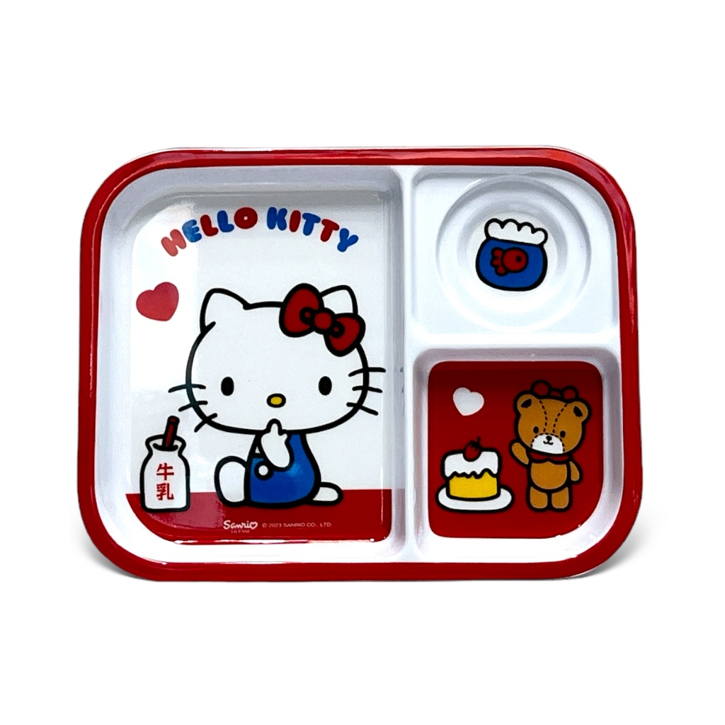 PIRING BABY SEGI 10.5 inch HELLO KITTY KATAKANA SRI / PIRING MELAMIN SEKAT