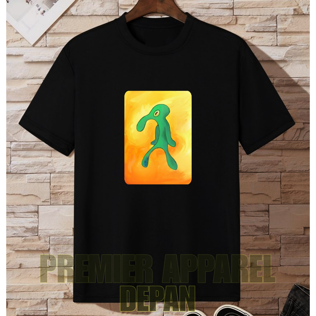 Kaos Baju Lukisan Squidward Kaos Distro Terkeren