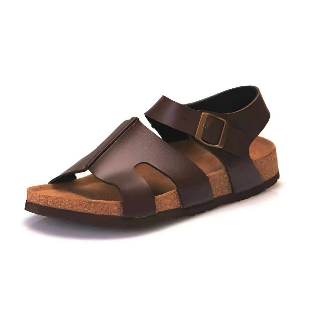 Sepatu Sandal Ankle Strap Shoes Kulit Pria Ukuran Besar Jumbo Big SIze 43 44 45 46