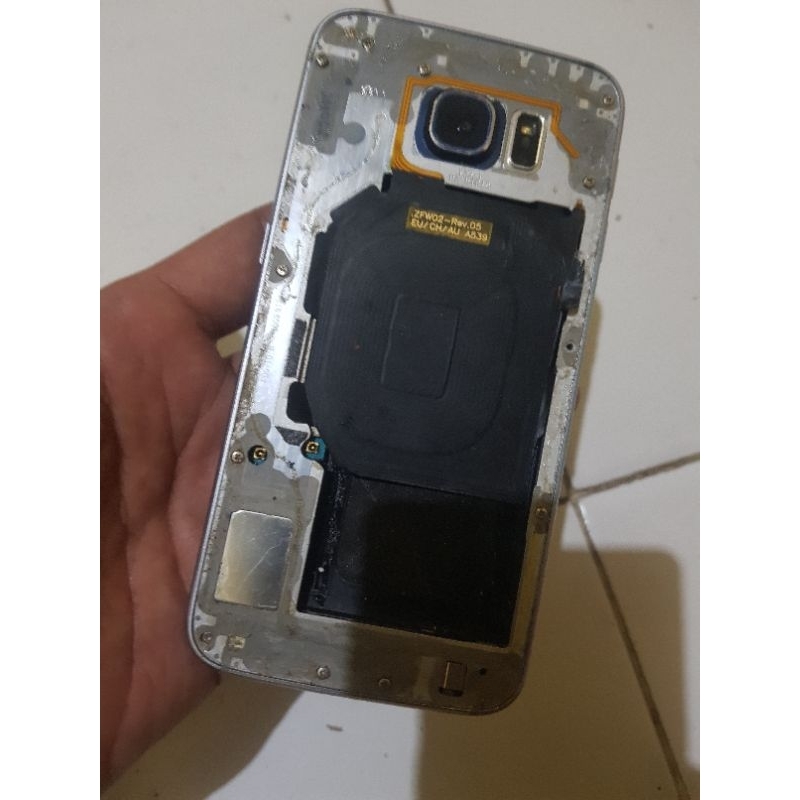 unit_samsung s6 flat mesin hidup normal ,lcd mati