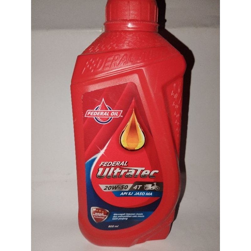 Oli Federal ultratec 20W-50 4T Federal Oil 800 ml