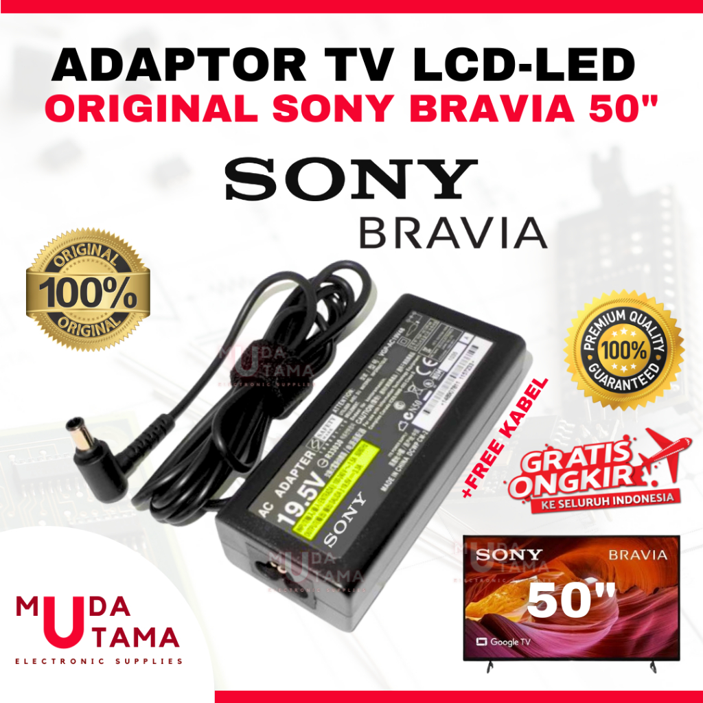 ADAPTOR TV SONY LCD/LED/SMART BRAVIA 50 INCI ORIGINAL - ADAPTOR SONY BRAVIA 50 INCI - ADAPTOR TV LCD