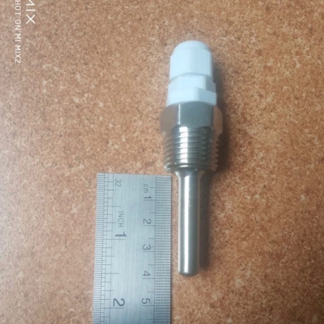 1/2" NPT Panjang 40mm Thermowell Stainless Steel Temperature Sensor