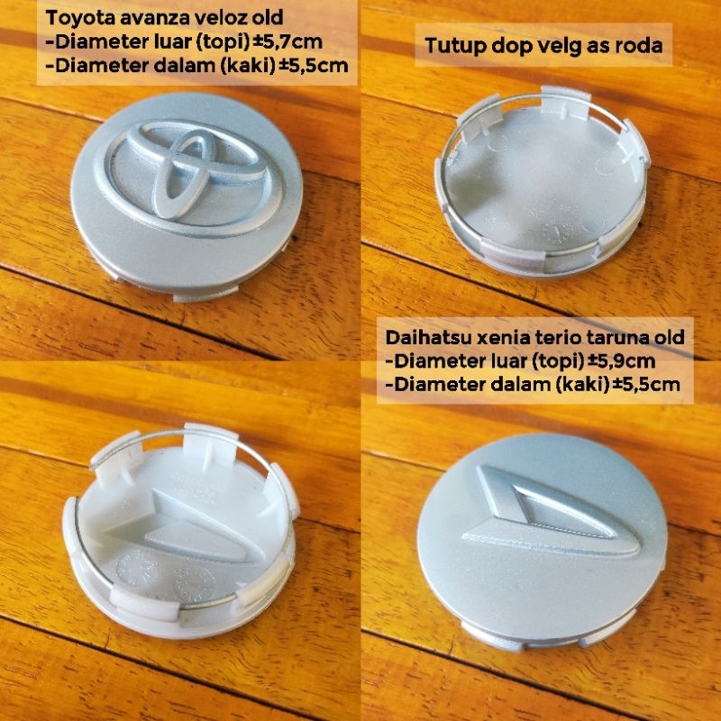 DOP VELG MOBIL TUTUP DOP VELG AS RODA AVANZA VELOZ XENIA TERIOS TARUNA OLD