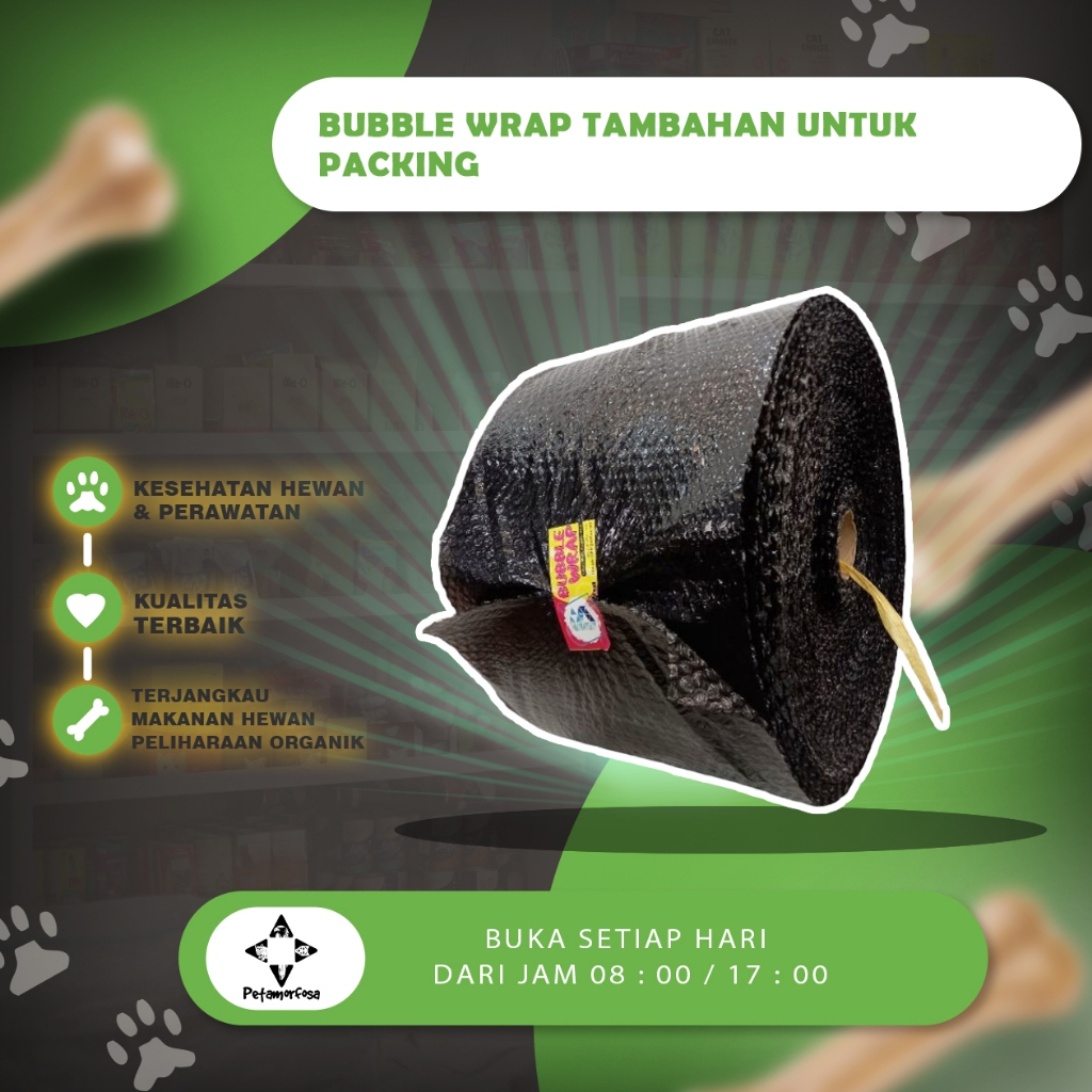 

BUBBLE WRAP TAMBAHAN UNTUK PACKING