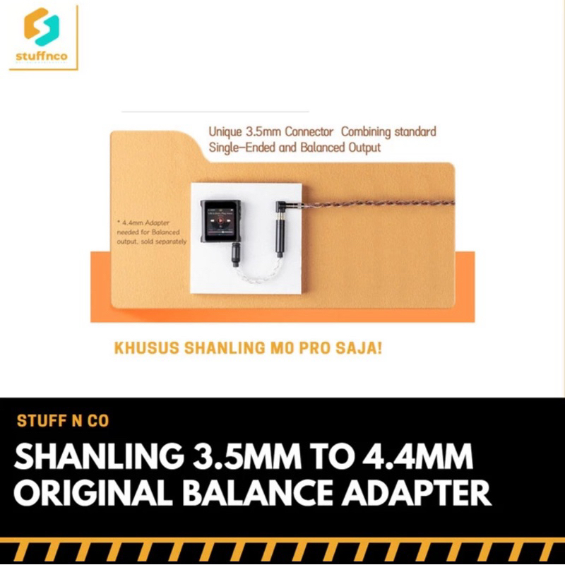 Shanling 3.5mm to 4.4mm balance adapter for M0 Pro