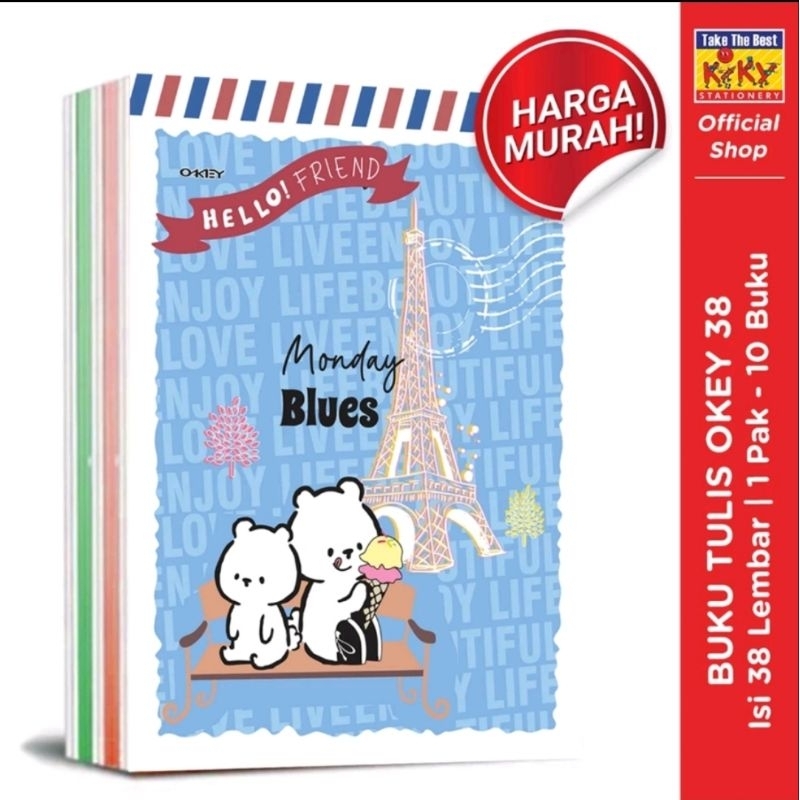 

Buku Okey Kiky Isi 38 Lembar (10buku)
