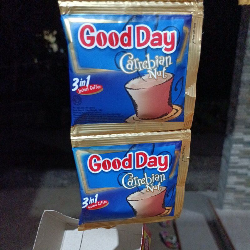 

Kopi good day carebian nut sangat cocok di nikmati buat santai