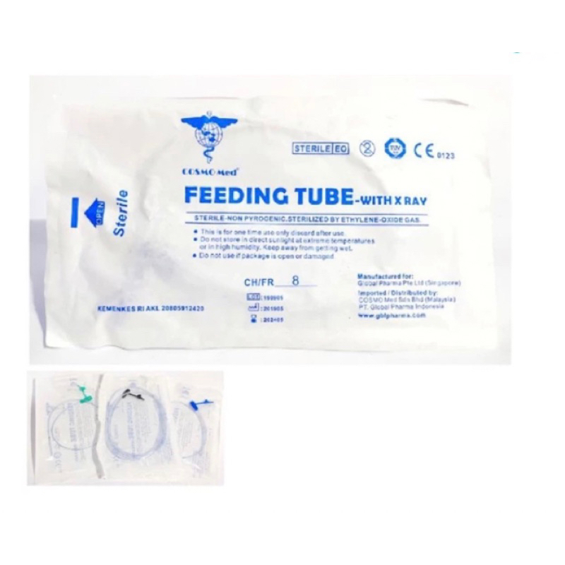 Feeding Tube NGT Cosmomed / Sonde Selang Makan Silicone GPI