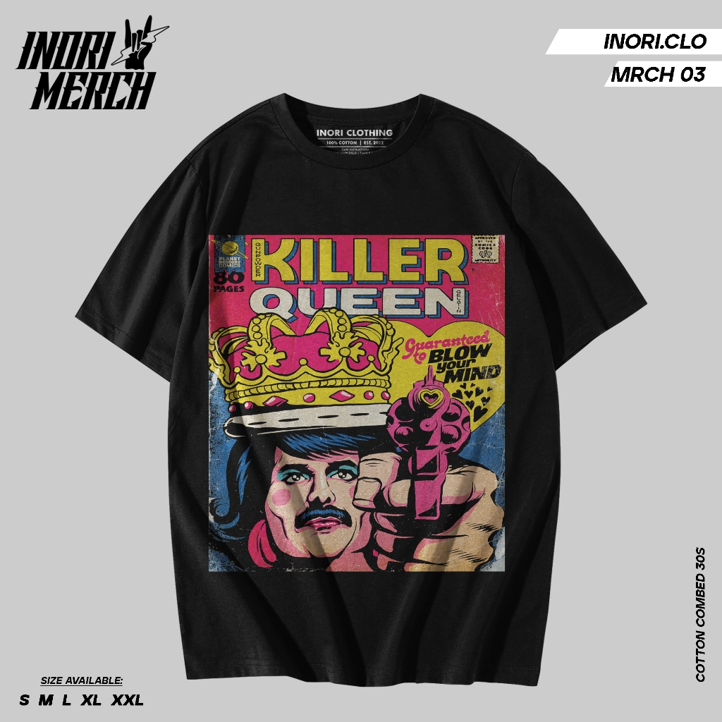 Inori Kaos Band Vintage Queen Killer Queen Unisex