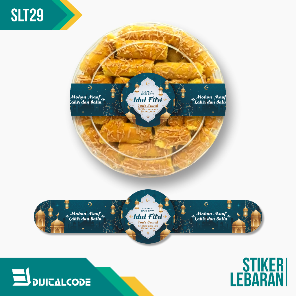 

SLT29 Stiker Label Parcel Segel Toples Kue Lebaran Idul Fitri