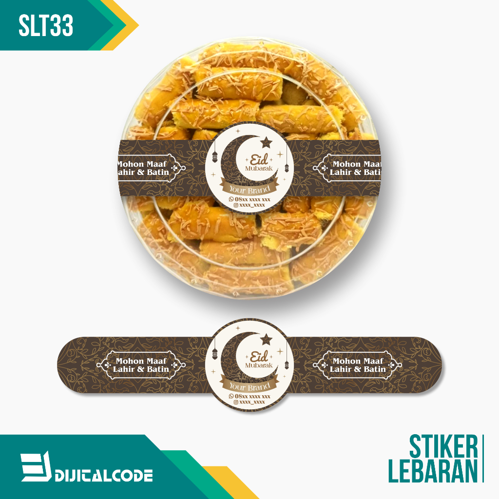 

SLT33 Stiker Label Parcel Segel Toples Kue Lebaran Idul Fitri