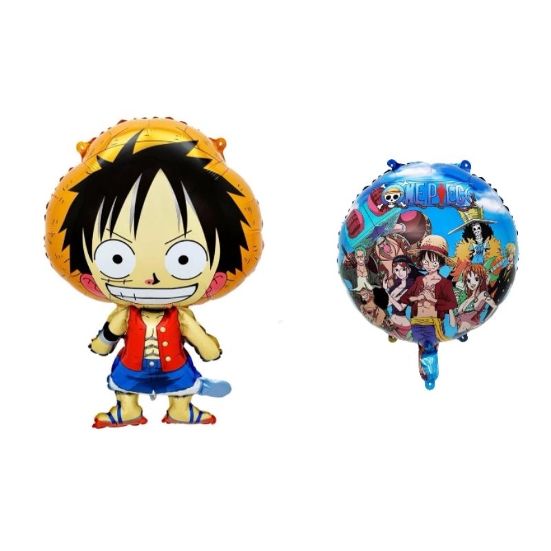 Balon Foil Karakter Bulat One Piece