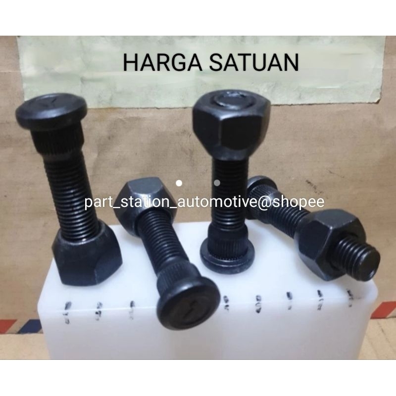 BAUT RODA DAN MUR MITSUBISHI L300 PANJANG HITAM