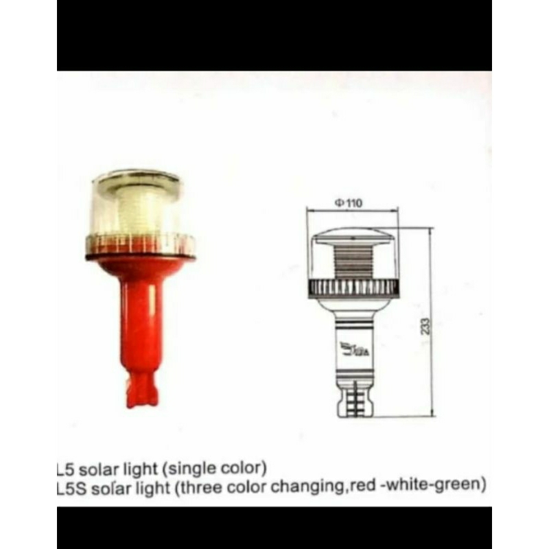lampu signal kedip solar/lampu signal light obor solar/lampu kapal