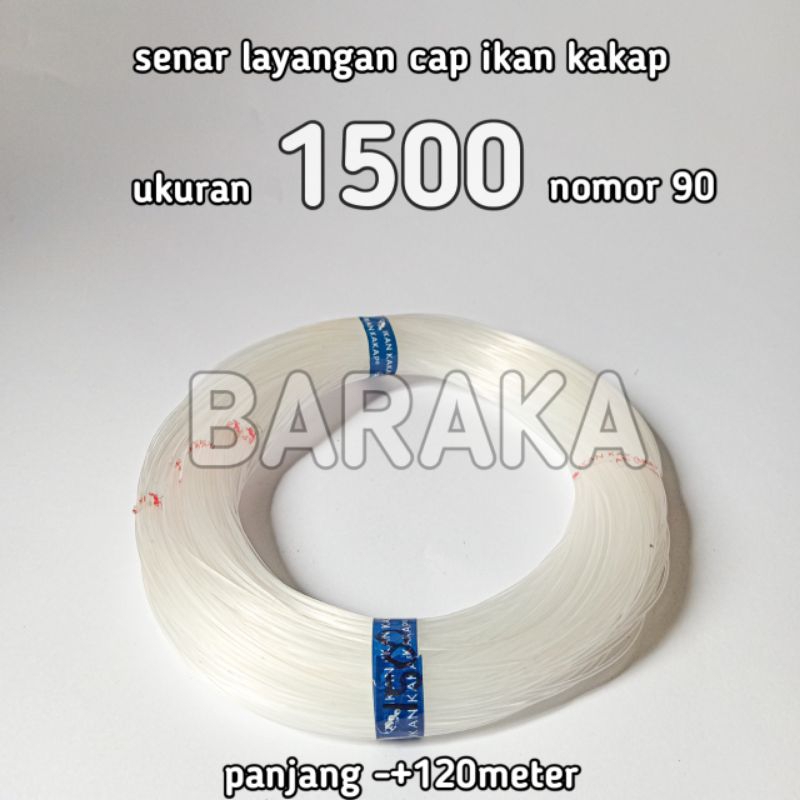 senar cap ikan kakap ukuran 1500