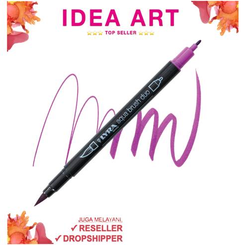

Spidol Marker Dual Brush Pen Lyra Germany Aqua Brush Duo Permanent Deep Magenta 6520034 - Satuan