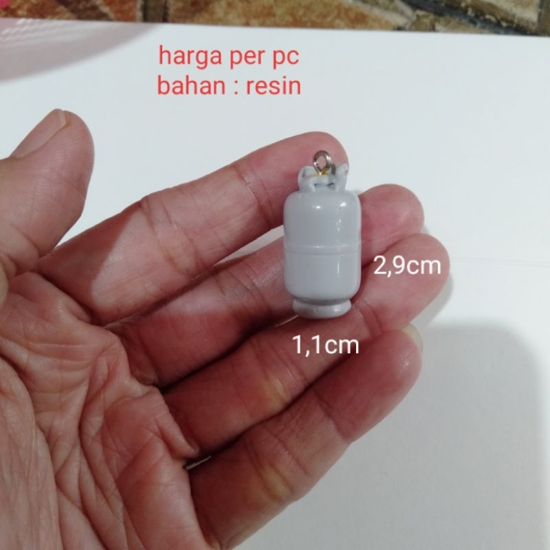 Miniatur Tabung Gas Warna Abu