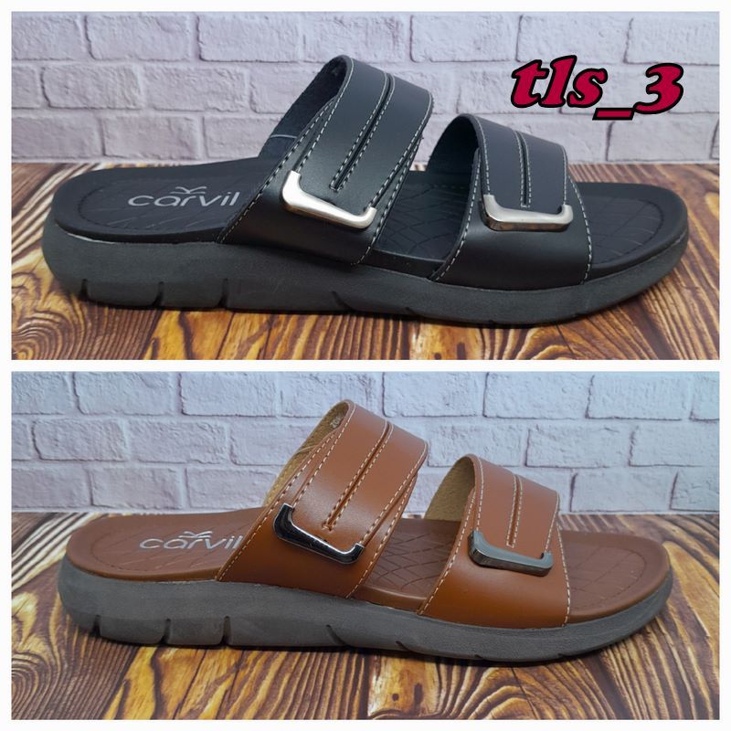 Sandal Carvil Pria Carvil Zoro 02 Ori 38-44 Sendal Slop Ban Dua Laki