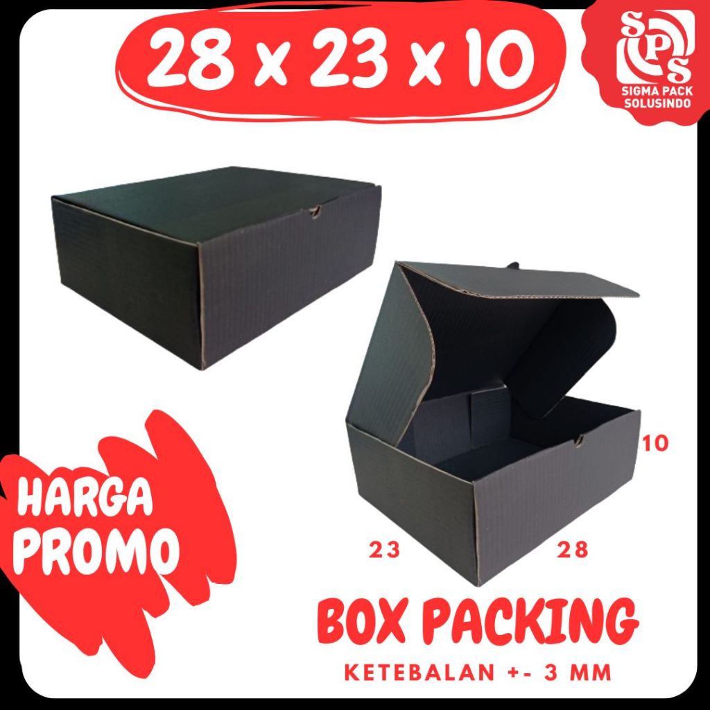 

Kardus 28x23x10 LD Box Hampers Packing Kotak Kemasan Karton Pizza Souvenir Dus Sparepart Minyak Wangi Kosmetik