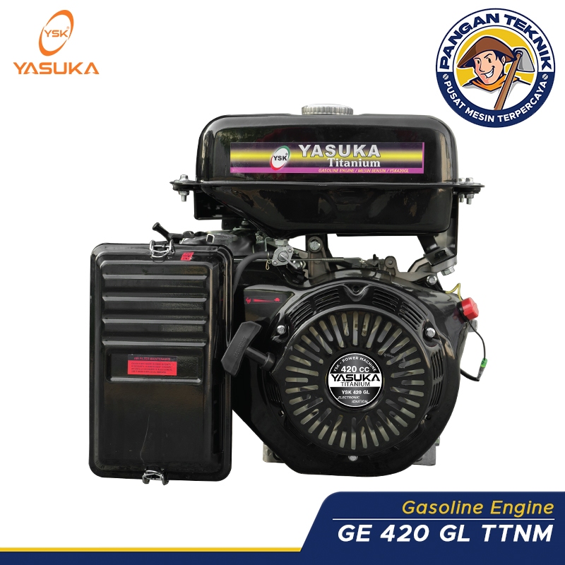 MESIN PENGGERAKBENSIN YASUKA | GX 420 GL TITANIUM ( PUTARAN LAMBAT - GEAR ) | MESIN KETINTING