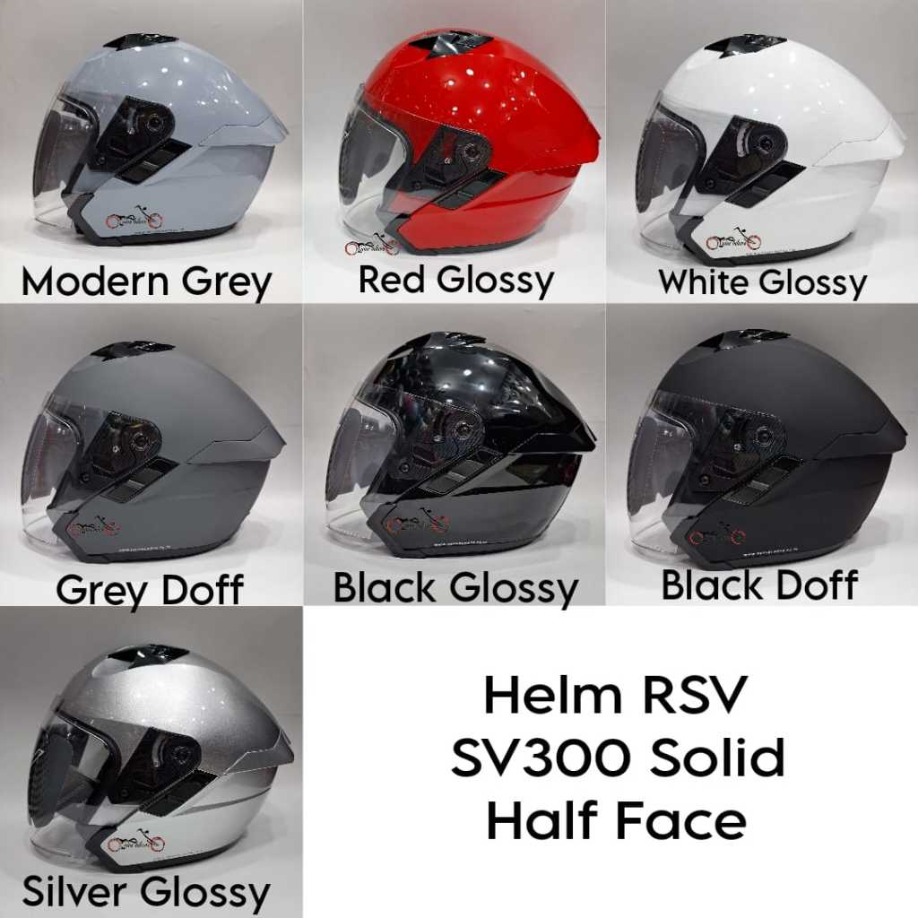 HELM HALF FACE RSV SV300 SOLID