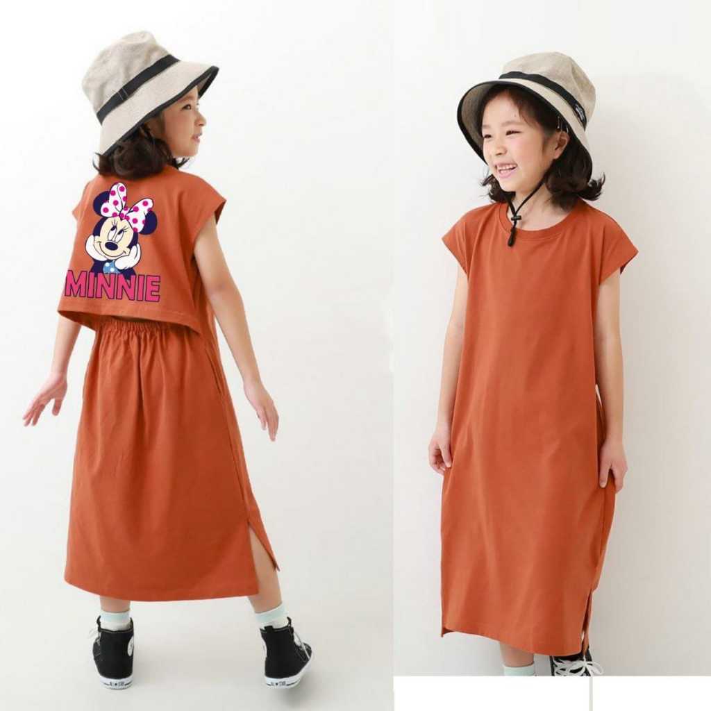 Dress Minnie Mouse Edition /Baju Dress Anak Minnie Mouse