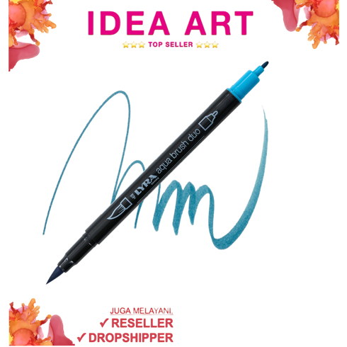 

Spidol Marker Dual Brush Pen Lyra Germany Aqua Brush Duo Permanent Turquoise Green 6520060 - Satuan