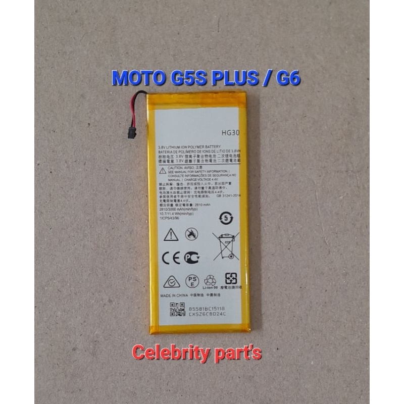 BATERAI MOTO G5S PLUS / G6 BATRE MOTO HG30 ORI