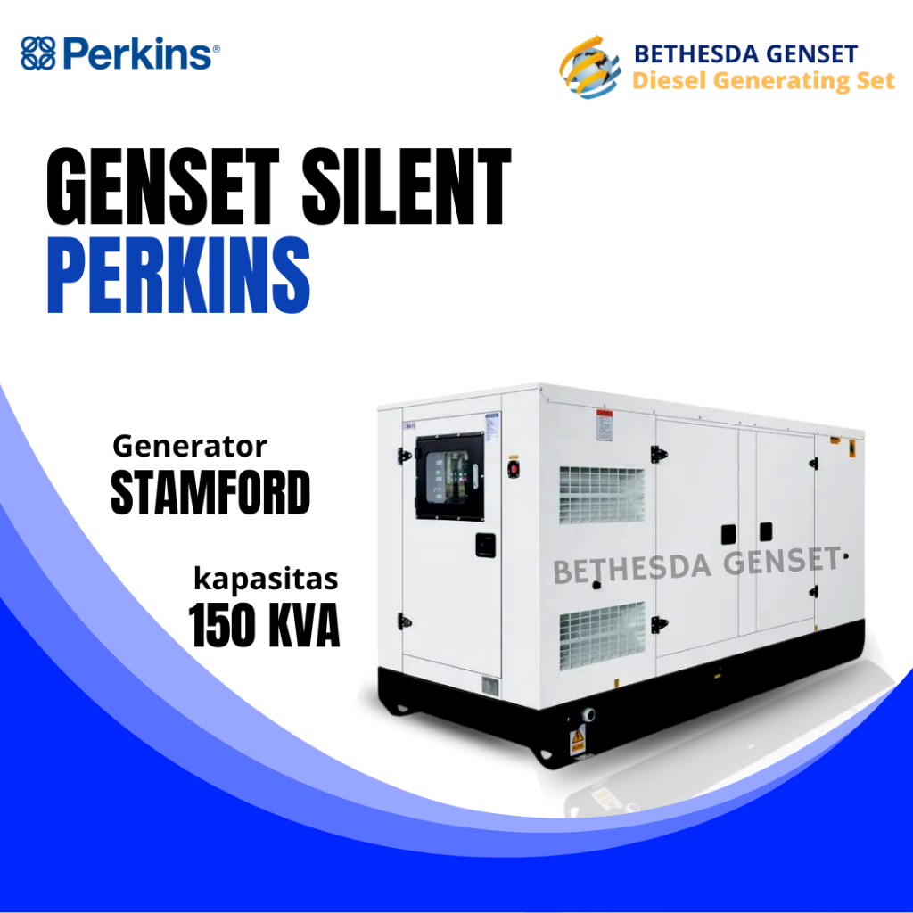 Perkins Genset 150 Kva Silent Stamford 3 Phase/Genset 150Kva Silent Type