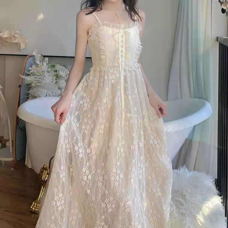 Women's retro French first love dress