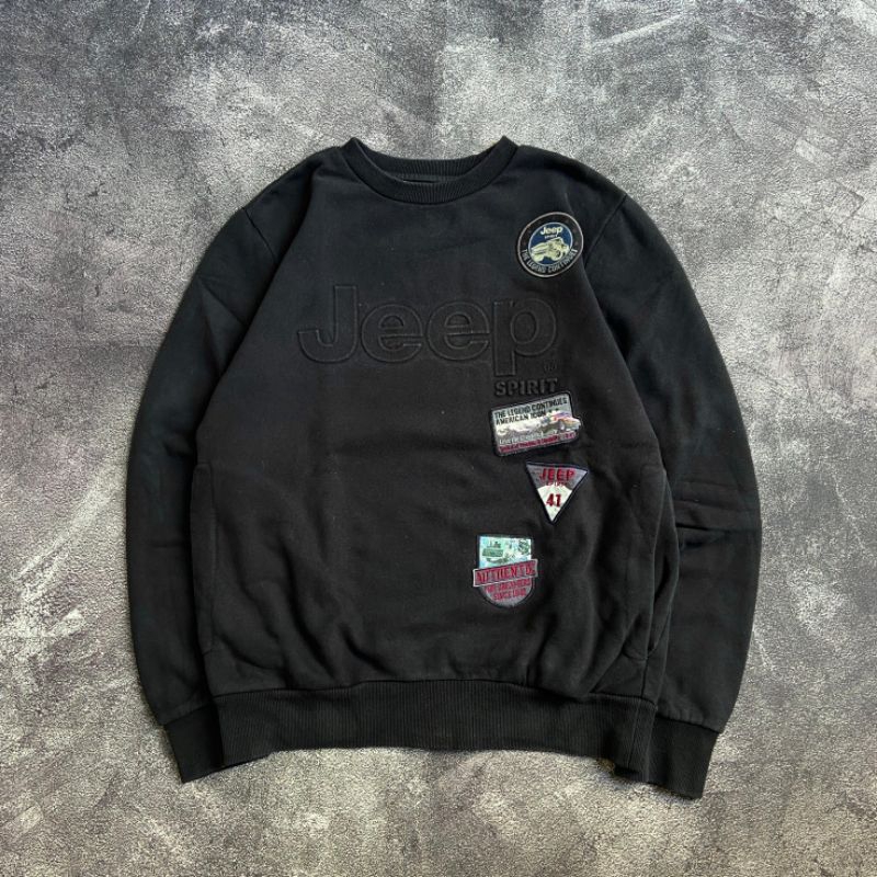 Jeep Sweater Murah Crewneck Second Original - Size Medium
