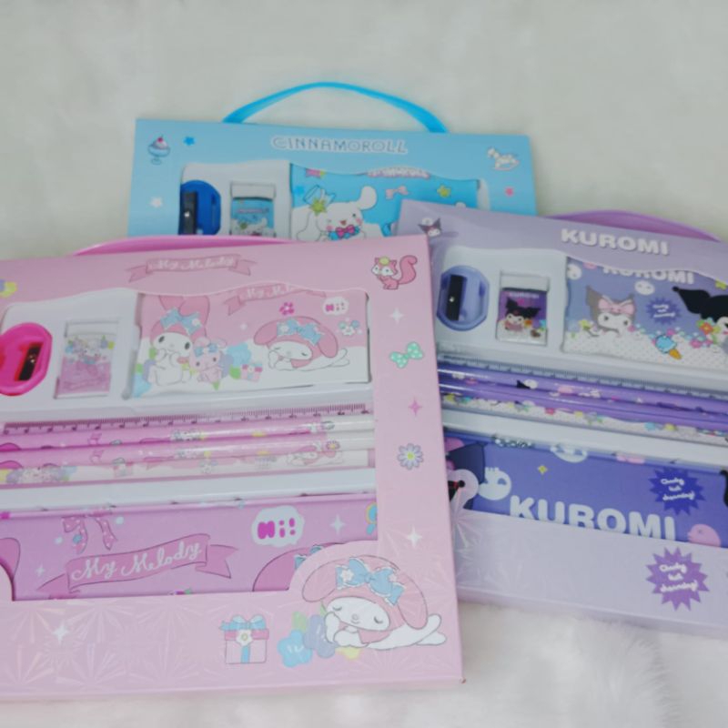 

Set Atk + kotak pensil Sanrio kuromi melodi cinnamorol
