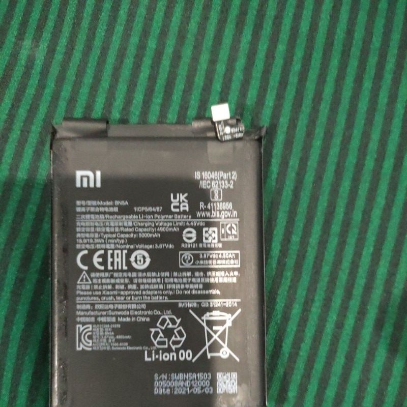 BATERAI REDMI 10 BN5A ORI COPOTAN