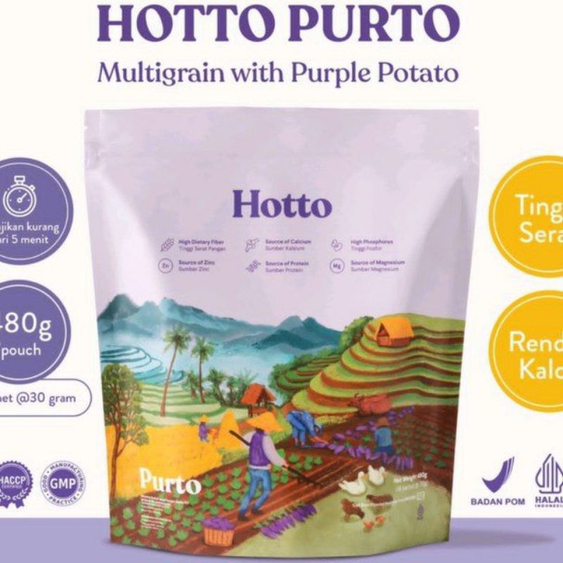 

Hotto Purto Multigrain with Purple Potato Minuman Kesehatan Sereal Pengganti Sarapan