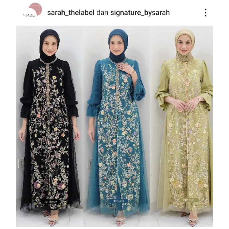 Jasmine Dress Jet Black M by Sarah The Label