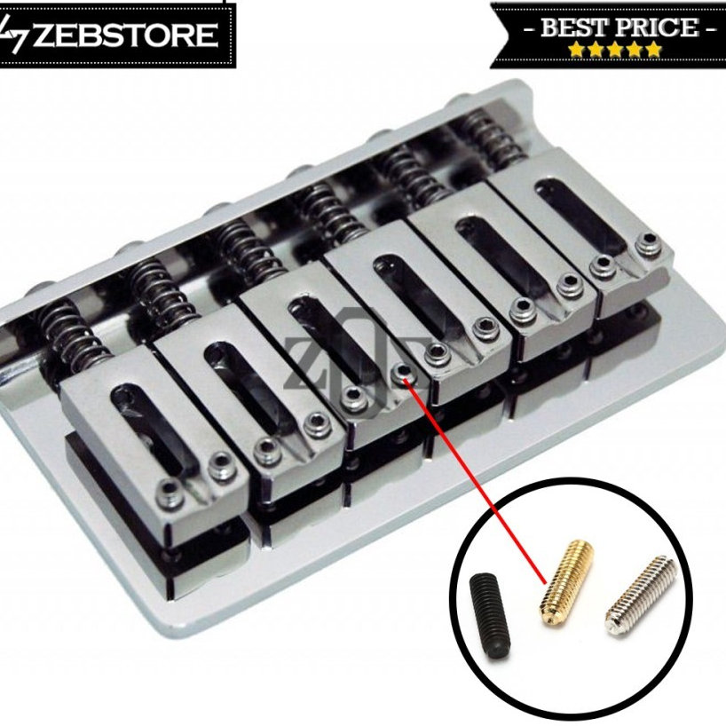 Screw Sekrup Baut Saddle Bridge Gitar Bass Elektrik Set