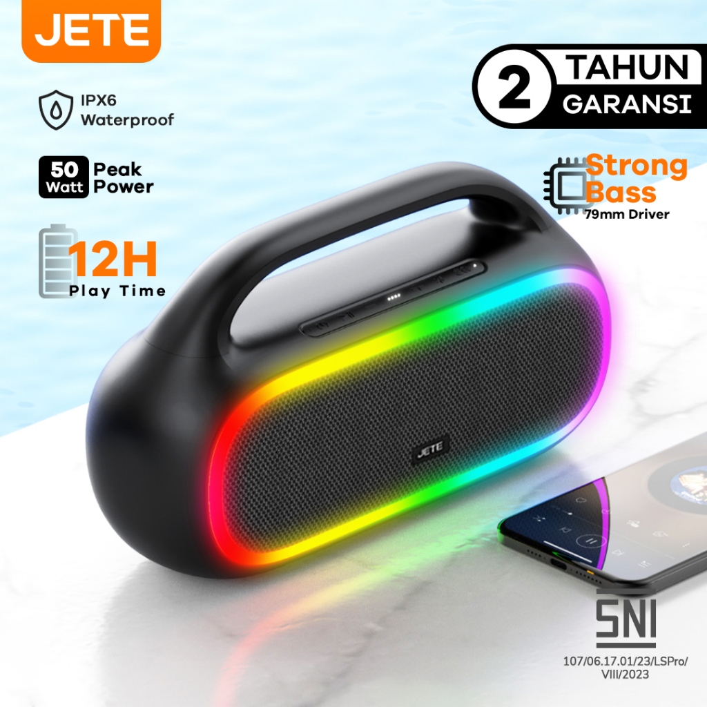 Jete S8 Pro Series - Speaker S8 Pro Series - Speaker Bluetooth 50 Watt JETE S8 Pro IPX6 Strong Bass 