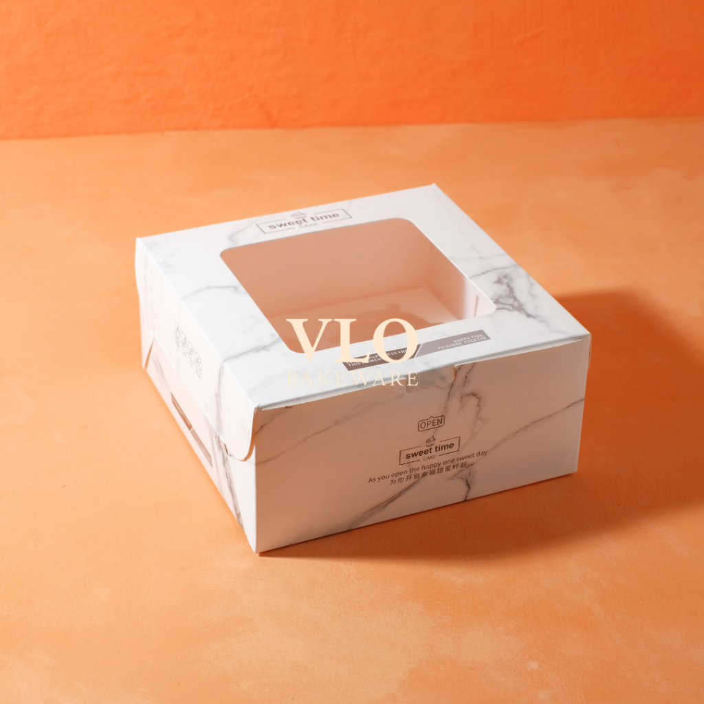 

Kotak kue cupcake isi 4 motif marble | box cupcake packaging hampers motif marble [Isi 4, ada tulisan]