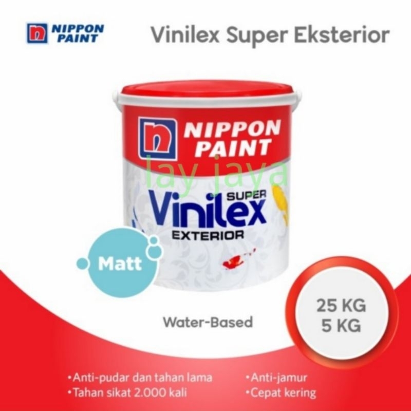 Cat Tembok Ext Vinilex Super Exterior 2031D Hardware Grey -25kg