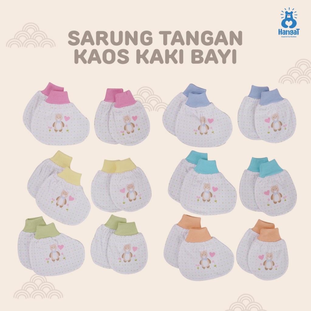 Sarung Tangan & Kaos kaki Bayi Katun - Hangat_id