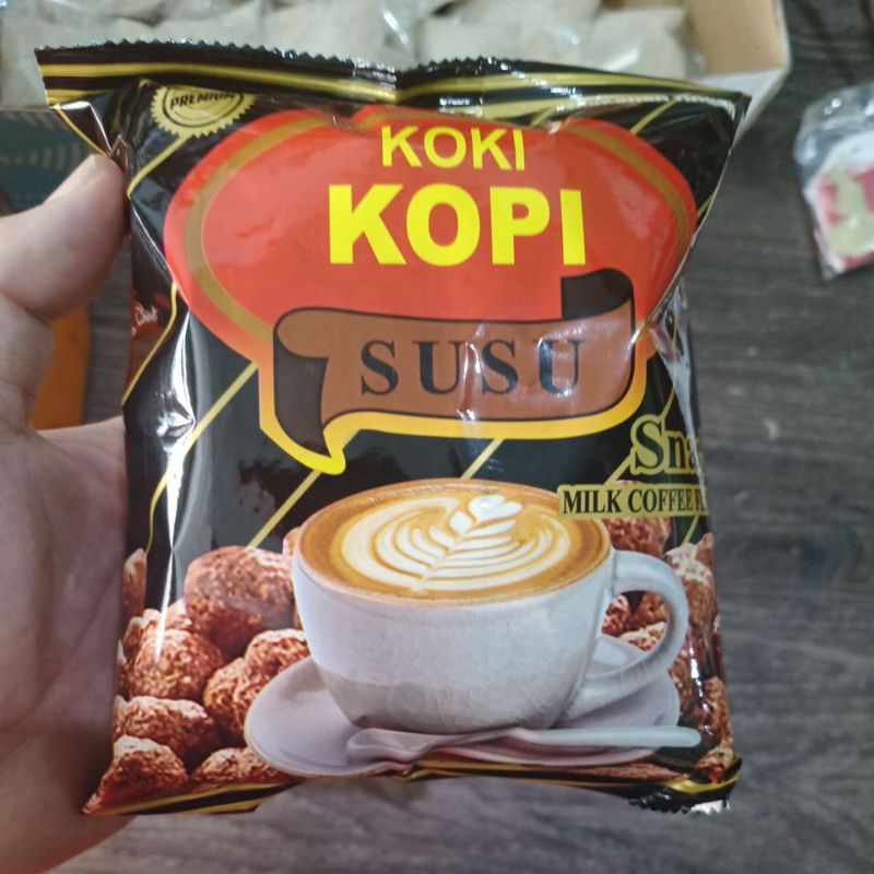 

Snack Jadul Kopi Susu Besar 30gram kemasan jumbo snek makanan ringan koki bagan