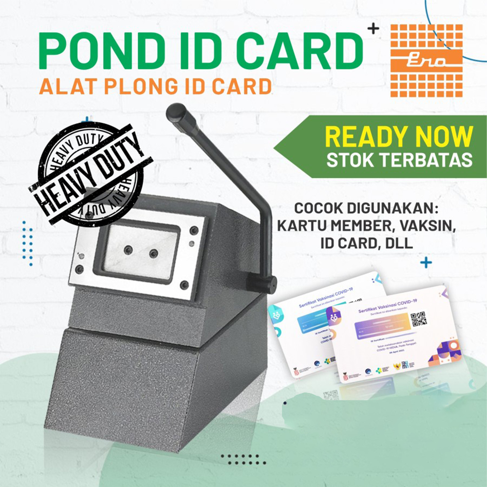 

ALAT POTONG | ALAT PLONG | POND ID CARD HEAVY DUTY