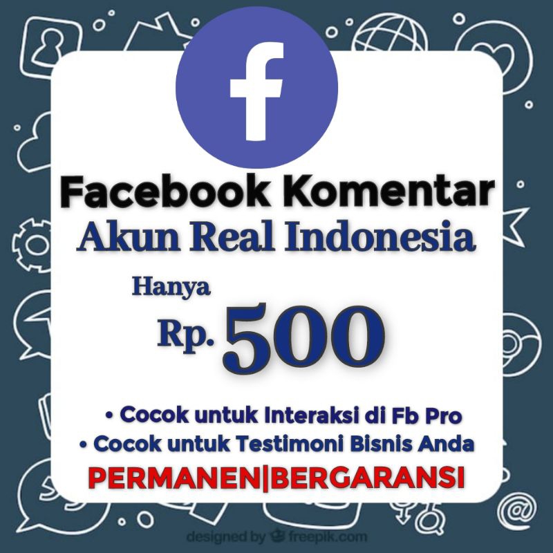 Jasa Facebook Komentar  Asli Akun Indonesia | Cepat & Bergaransi