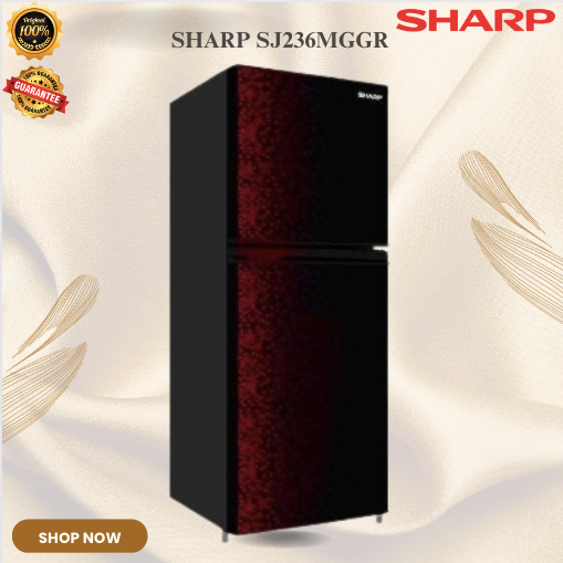 SHARP KULKAS 2 PINTU SJ236MGGR 205 L/SJ-236-MGGR/SJ-236MGGR/SJ 236 MGGR/SJ 236MGGR/ORIGINAL GARANSI