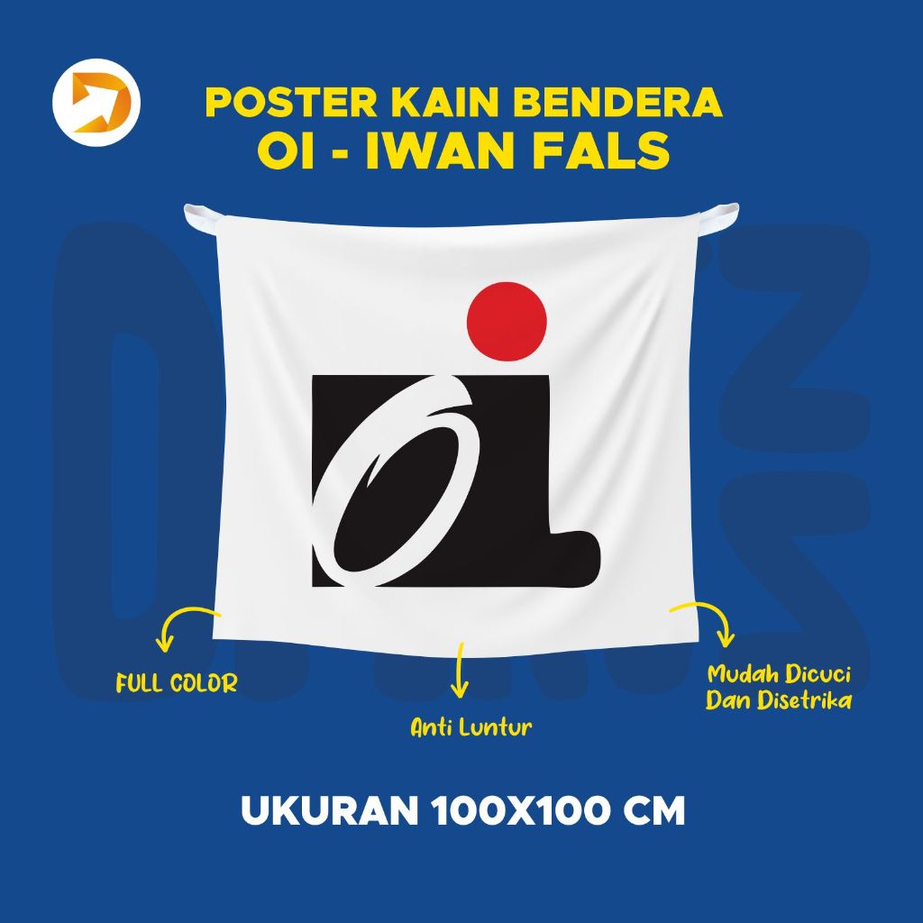 POSTER KAIN TAPESTRY BENDERA OI - IWAN FALS