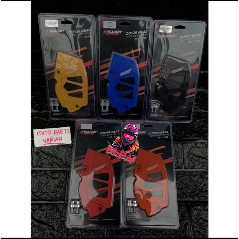 Scarlet - COVER GEAR DEPAN WR155 / PELINDUNG ATAU TUTUP GEAR DEPAN YAMAHA WR 155 CNC SUPERMOTO / TUT