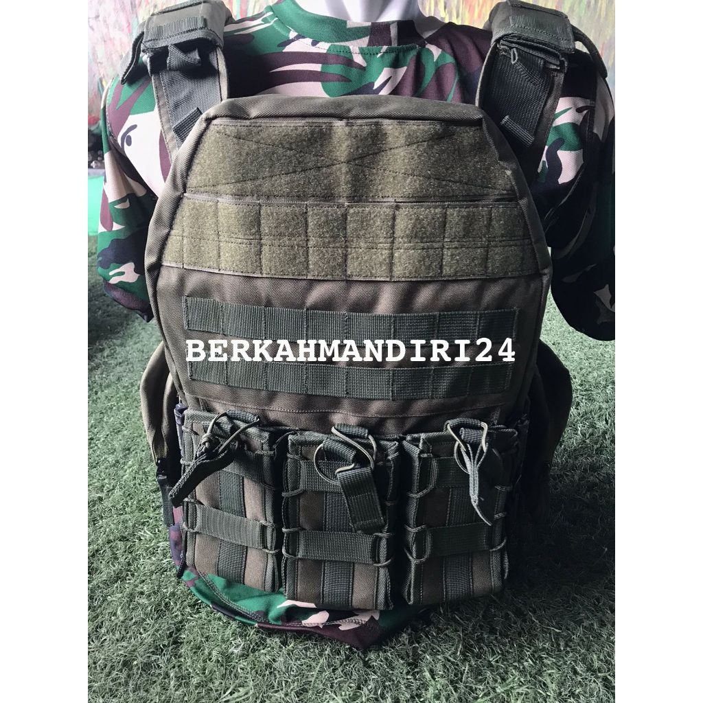 Rompi Black Mamba Rompi Bodyvest Tactical Hijau Army